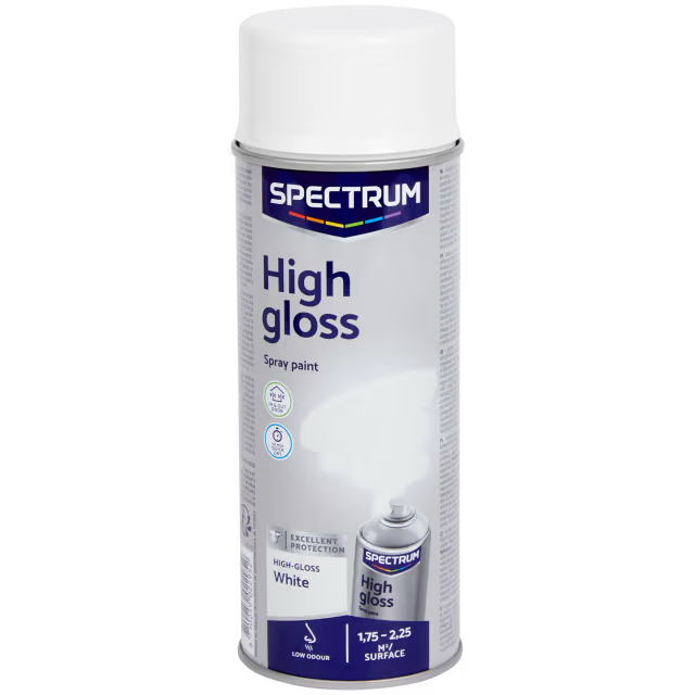 Hoogglans spuitverf wit 400 ml