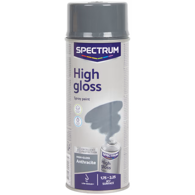 Hoogglans spuitverf antraciet 400 ml