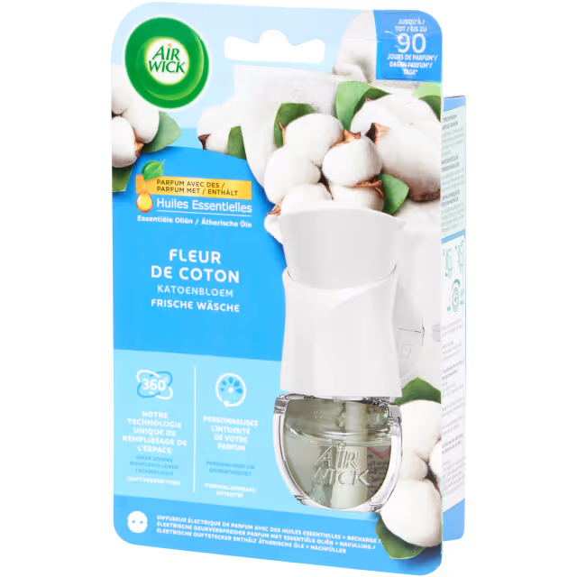 Air Wick elektrische geurverspreider Katoenbloem 19 ml