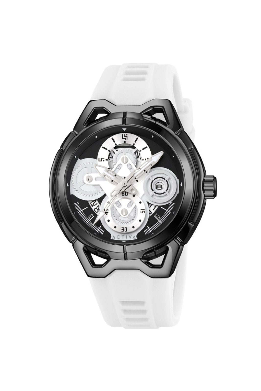 Activa Digital ACW9349-002 Herenhorloge - Quartz Uurwerk - Zinklegering met Zilveren Wijzerplaat - 44 mm