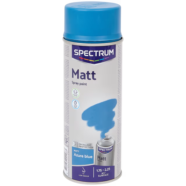 Matte spuitverf azuurblauw 400 ml