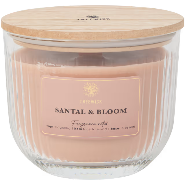 Treewick geurkaars met houtlont Diverse varianten/geuren