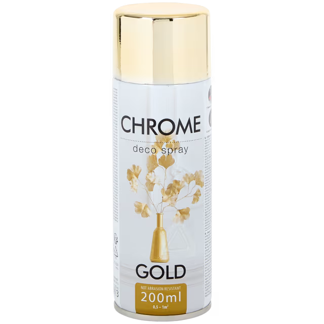 Chroom spuitverf goud 200 ml