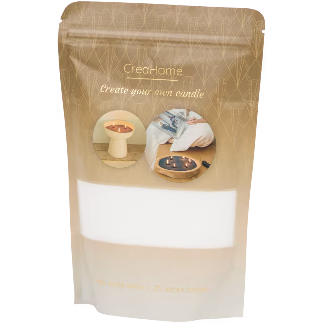 Kaarsen-wax-zand 250 gram | diverse kleuren inclusief lonten