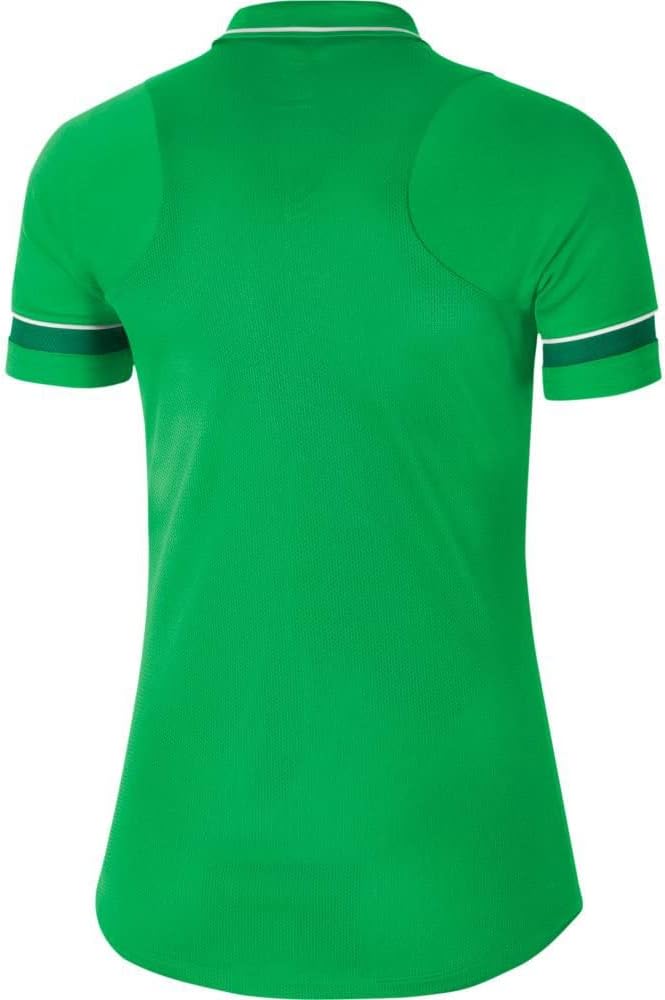 Nike Dri‑Fit Academy 21 Polo – Dames, Lichtgroen/Wit/Pine Green (Maat S)
