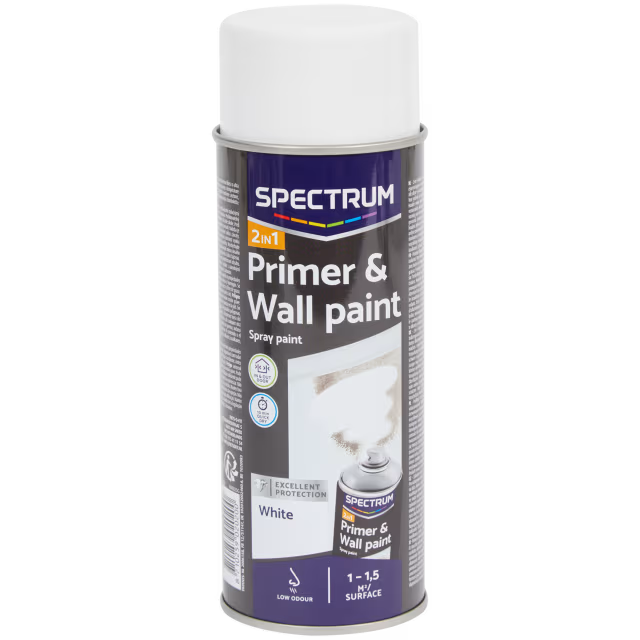 2-in-1 spuitverf wit 400 ml