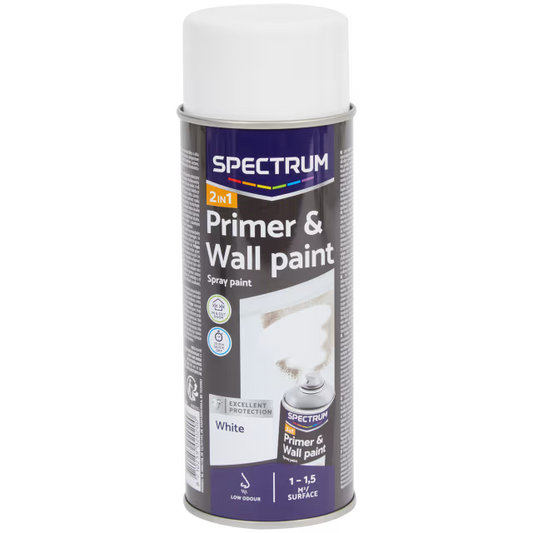 2-in-1 spuitverf wit 400 ml