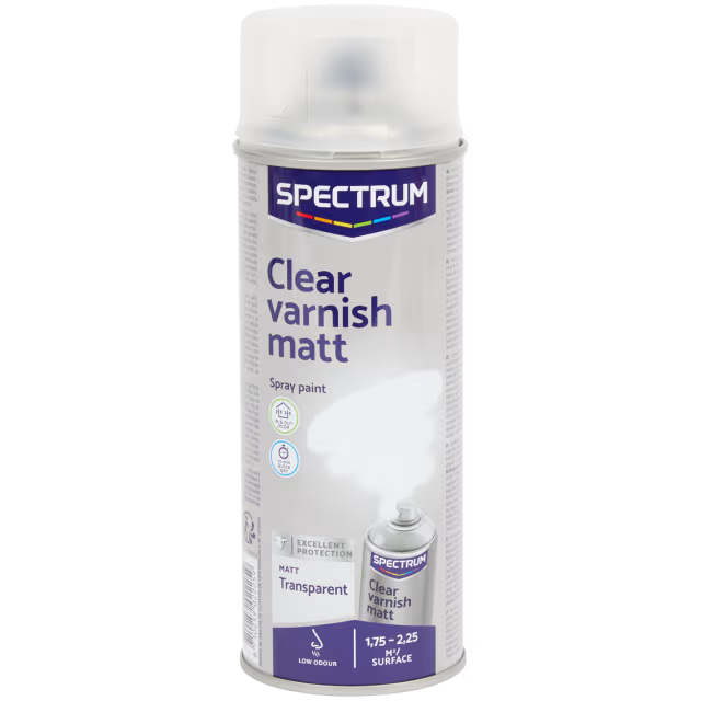 Blanke lak matte spuitverf transparant 400 ml