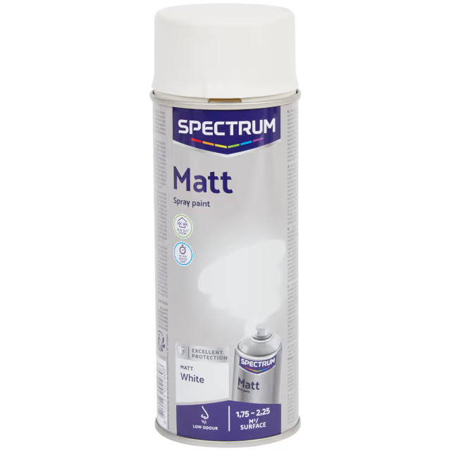 Spuitverf mat wit 400 ml