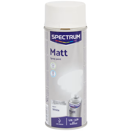 Spuitverf mat wit 400 ml