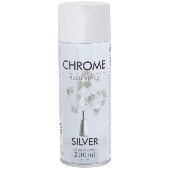 Chroom spuitverf zilver 200 ml