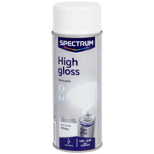 Hoogglans spuitverf wit 400 ml