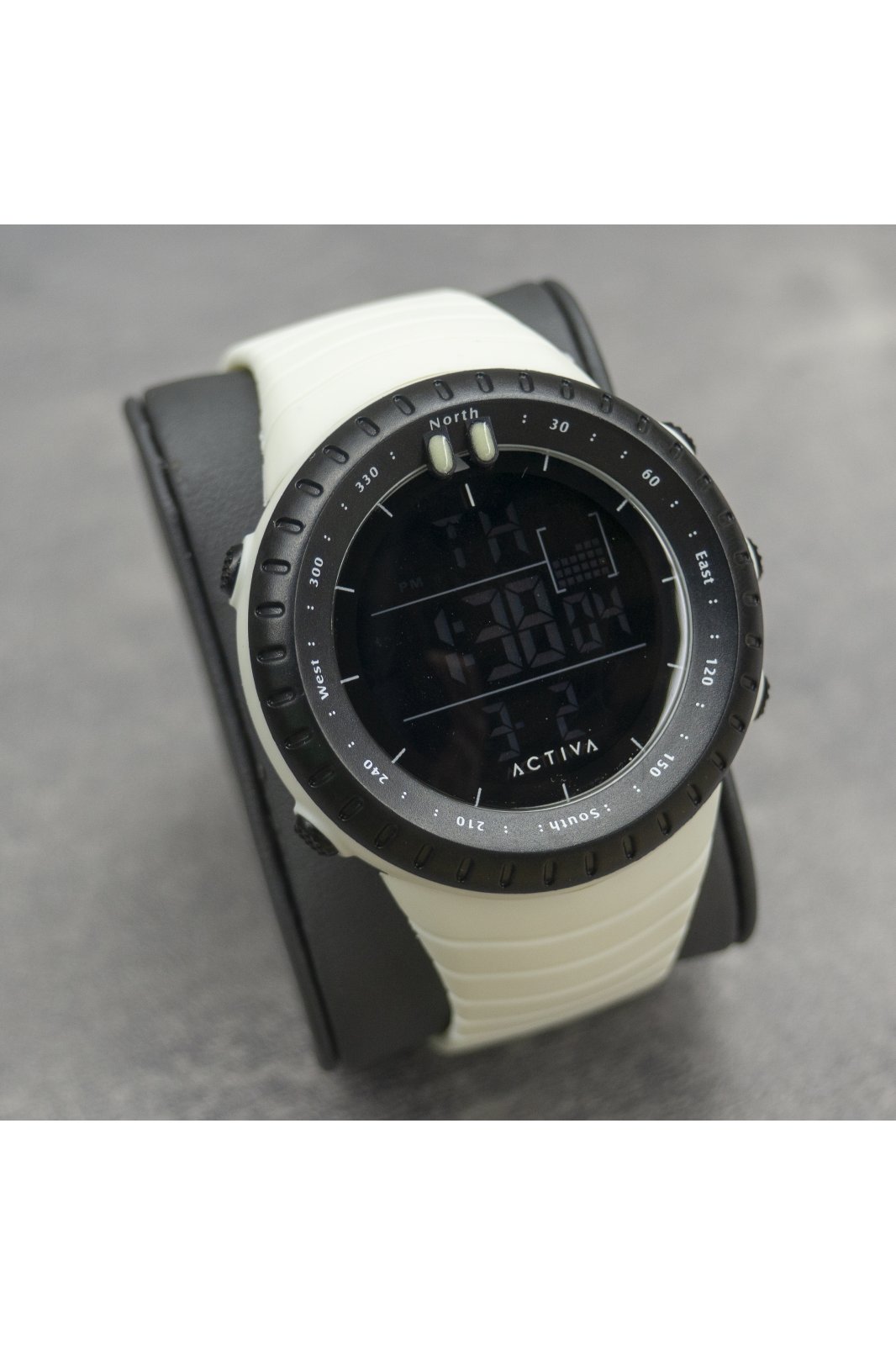 Activa Digital ACW1237-004 Herenhorloge - Quartz Uurwerk - Plastic met Zwarte Wijzerplaat - 53 mm