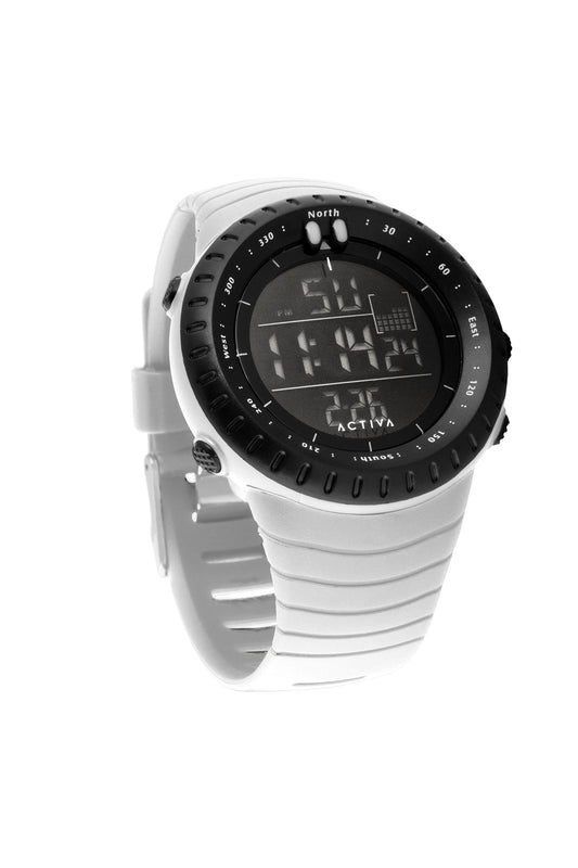 Activa Digital ACW1237-004 Herenhorloge - Quartz Uurwerk - Plastic met Zwarte Wijzerplaat - 53 mm