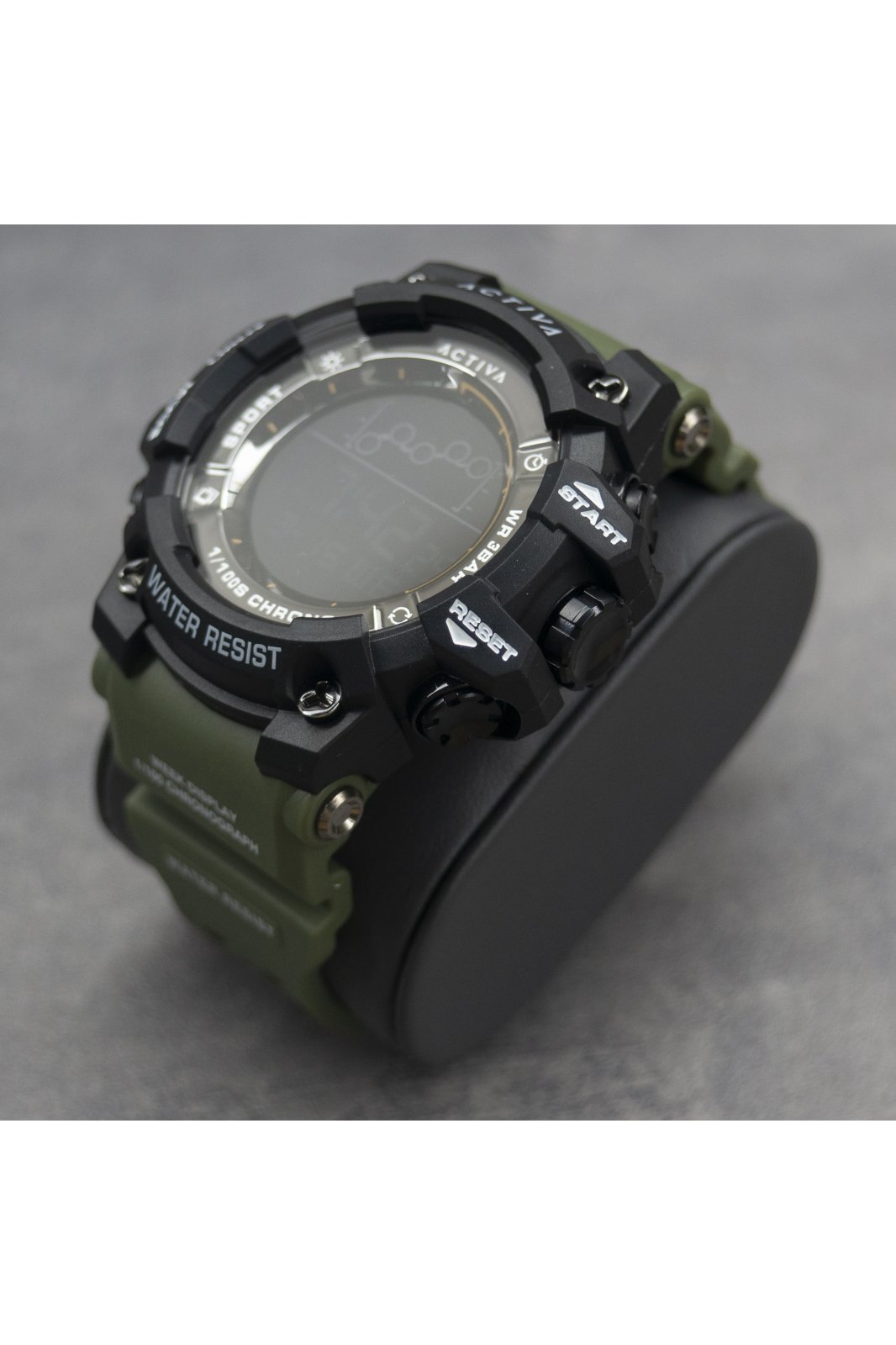 Activa Digital ACW8082-006 Men's Watch - Quartz Movement - Plastic with Black Dial - 50 mm