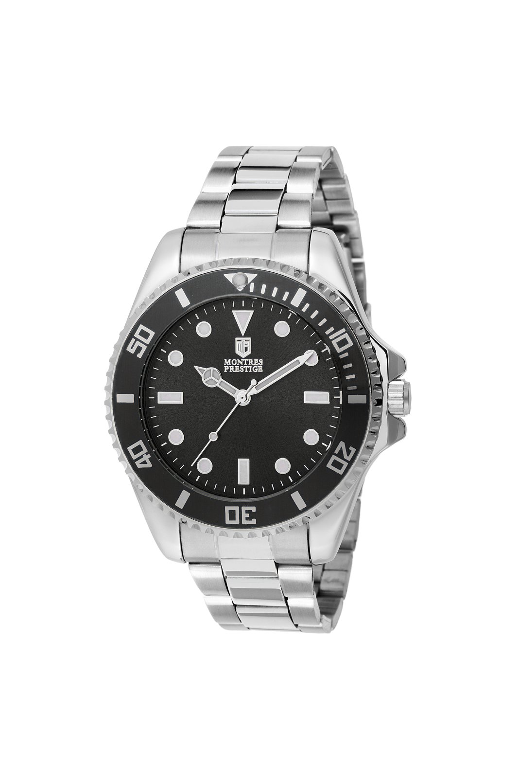 Montres Prestige Diver MPW‑0080 Men’s Watch – Quartz Movement – Metal Case with Black Dial – 42 mm