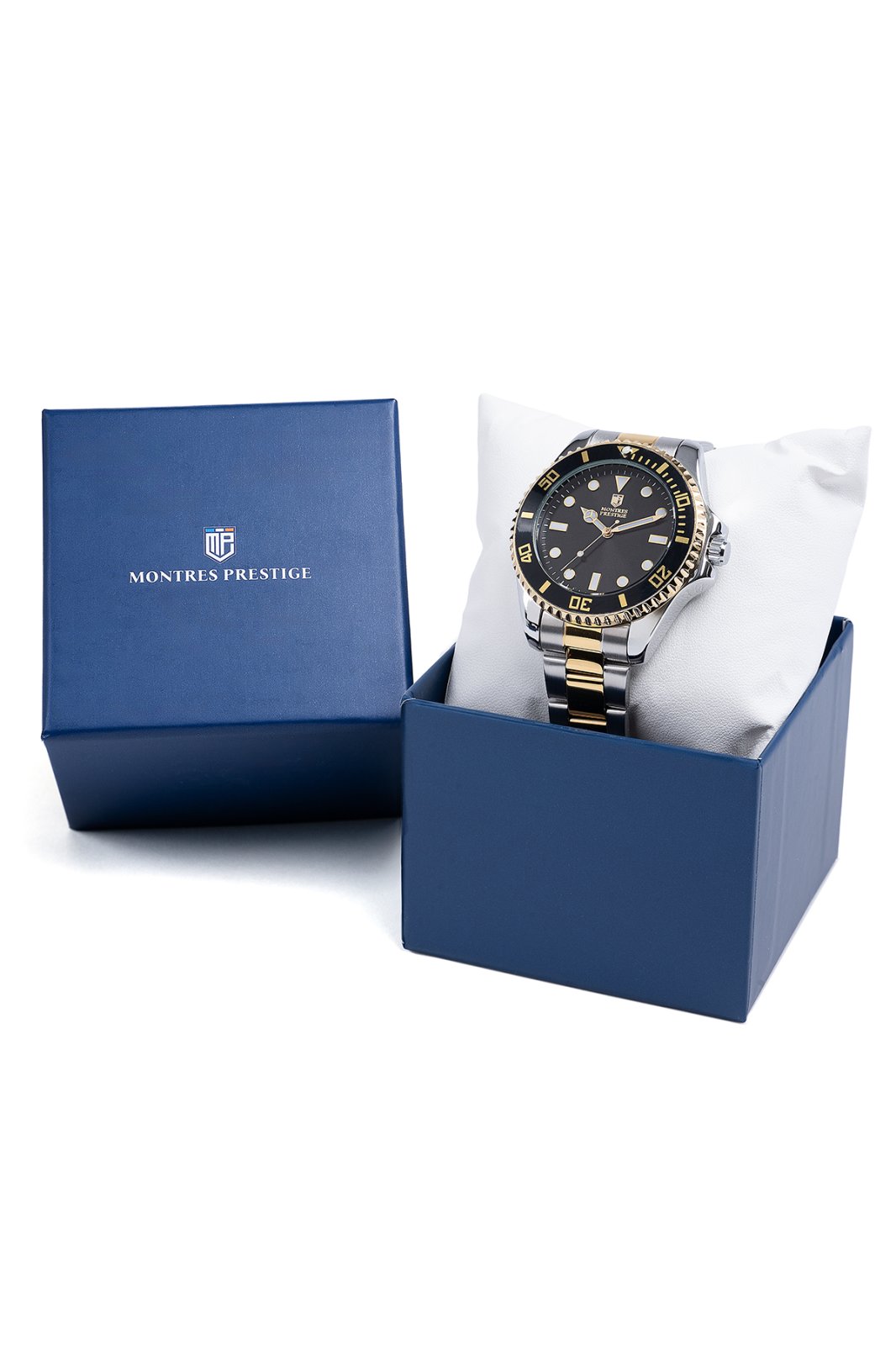 Montres Prestige Diver MPW-0083 Men's Watch - Quartz Movement - Metal with Black Dial - 42 mm