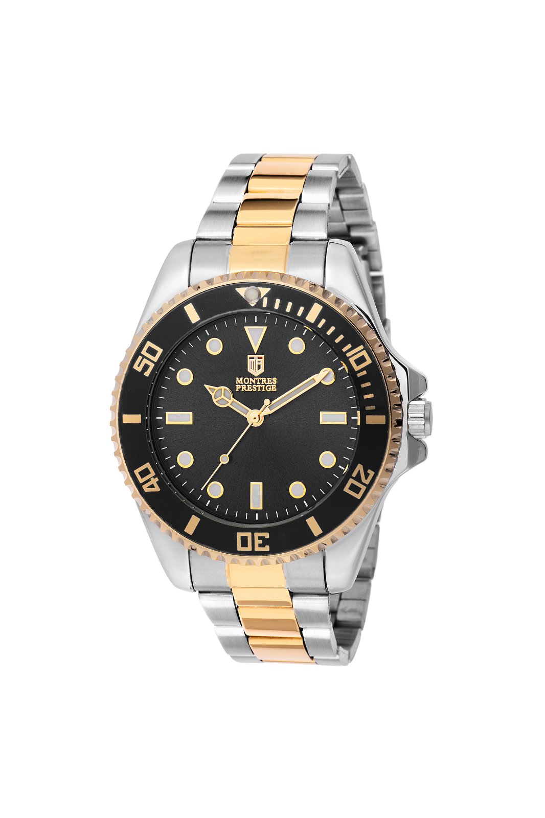 Montres Prestige Diver MPW-0083 Men's Watch - Quartz Movement - Metal with Black Dial - 42 mm
