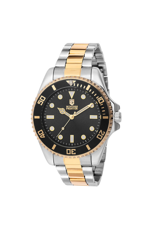 Montres Prestige Diver MPW-0083 Men's Watch - Quartz Movement - Metal with Black Dial - 42 mm
