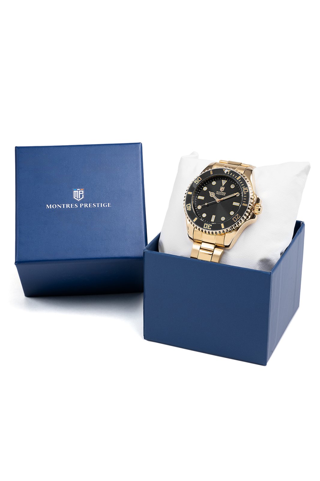Montres Prestige Diver MPW-0085 Herenhorloge - Quartz Uurwerk - Metaal met Zwarte Wijzerplaat - 42 mm