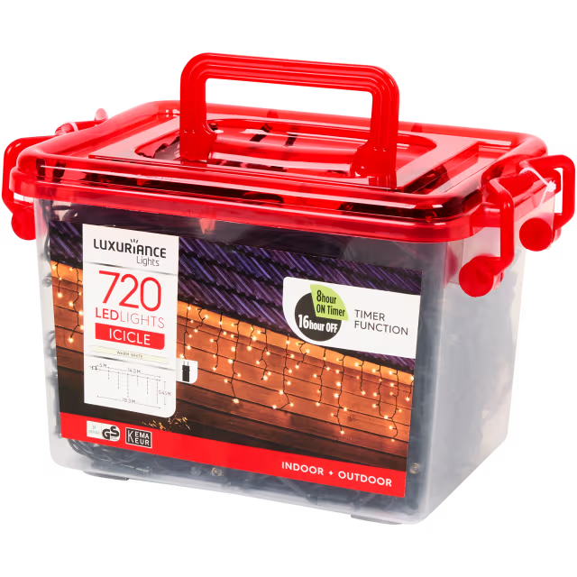 Luxuriance Lights ijspegel-ledverlichting 19 meter | 720 ledlampjes