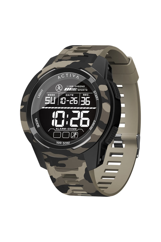 Activa X Terrain Invicta Digital Men's Watch 45mm Camouflage ACW8105MC-003