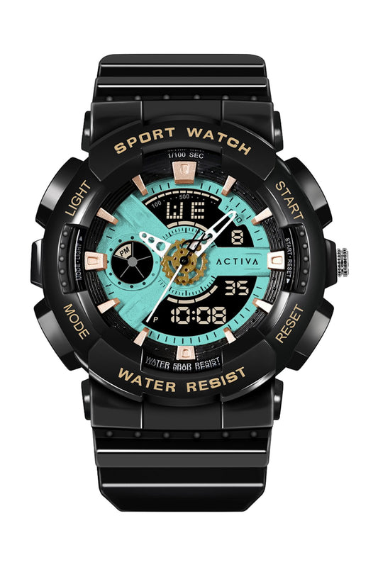 Activa Digital Essentials ACW499-009 Herenhorloge - Digitaal Uurwerk - Abs met Zwarte Wijzerplaat - 50 mm