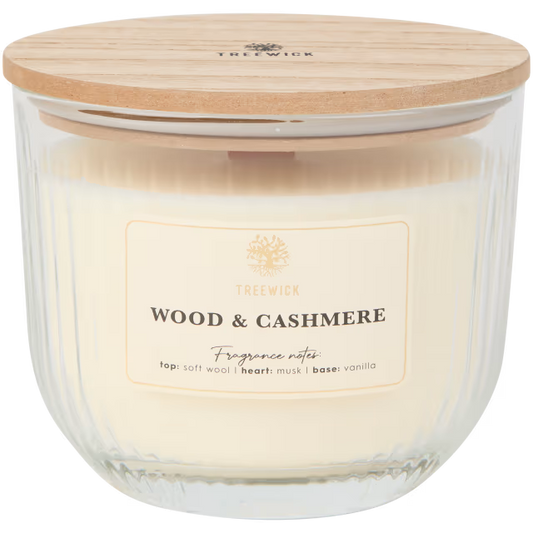 Treewick geurkaars met houtlont Diverse varianten/geuren