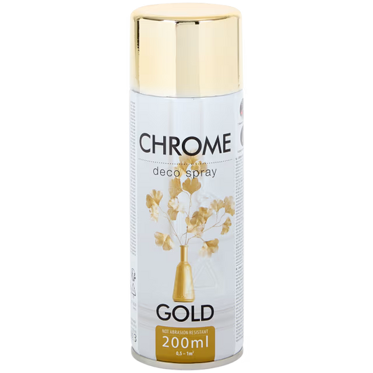 Chroom spuitverf goud 200 ml