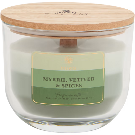 Treewick geurkaars - Myrhh Vetiver & Spices