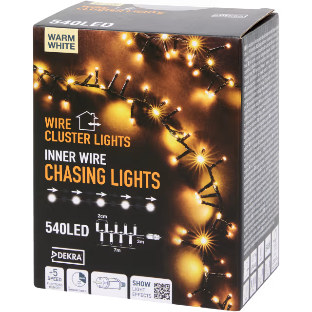 Clusterverlichting 540 leds | 7 + 3 meter