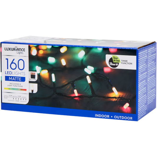 Luxuriance Lights kerstverlichting 160 led | 12,4 meter | diverse kleuren