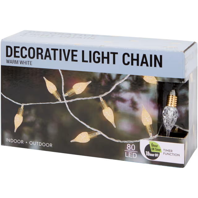 Kerstverlichting 80 led | 8,9 meter