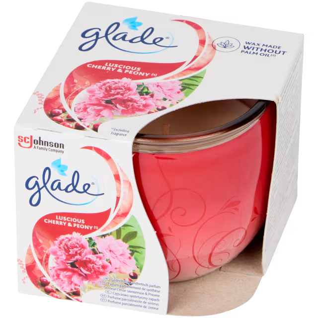 Glade geurkaars Diverse Cherry & Peony - Radiant Fresh Berries