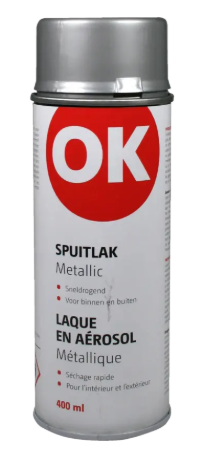 Spuitlak Metallic Zilver 400 ml - Sneldrogend - RAL 7001