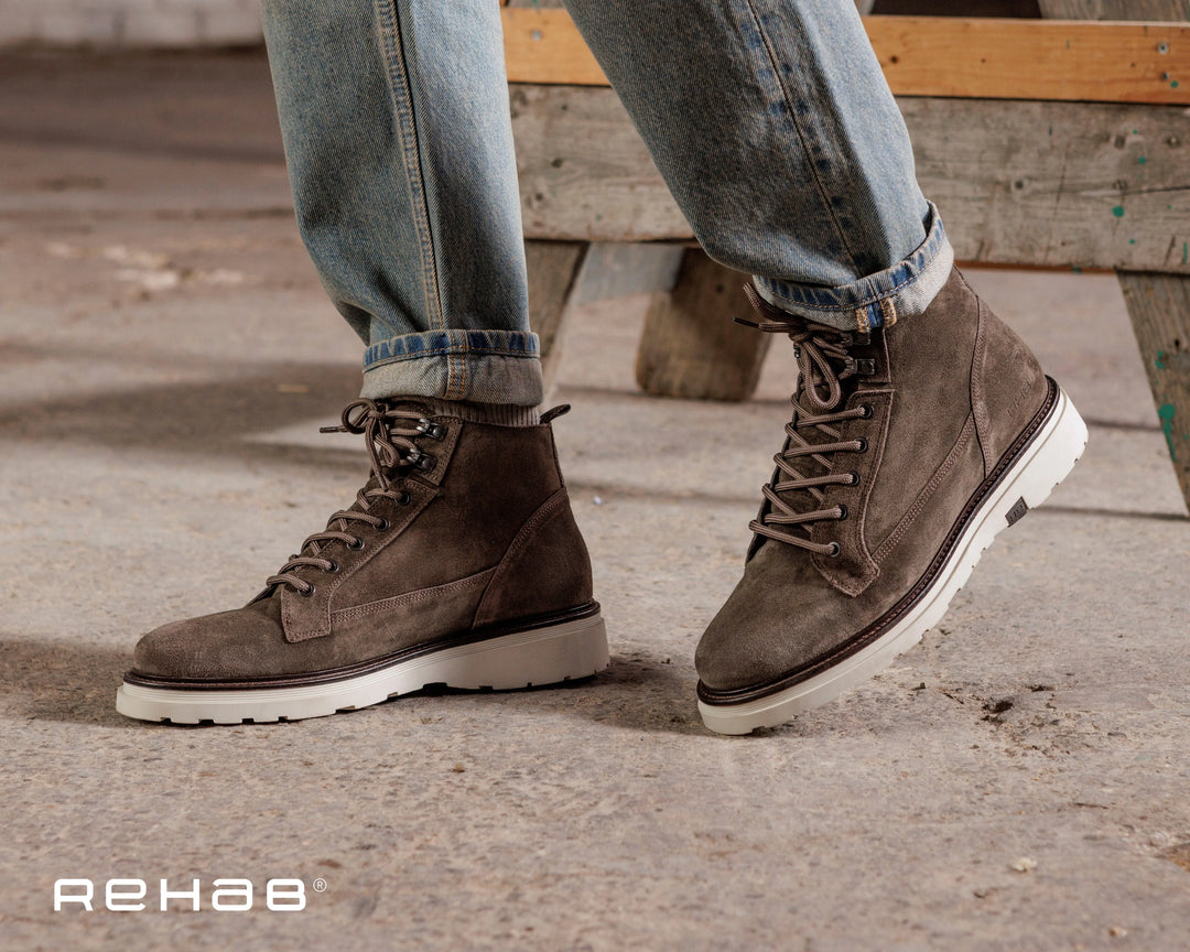 REHAB - Wolf Sue | Grijsbruine boots maat 43